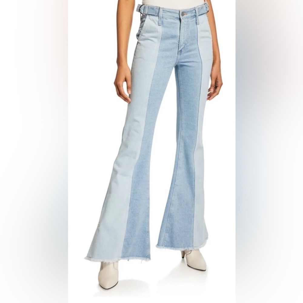 AG Adriano Goldschmied Flare Jeans High Waist IVA Bell Bottom Paneled 24R 70’s